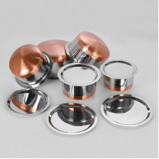 Deals, Discounts & Offers on Cookware - LIMETRO STEEL Stainless steel Set of 5 Copper Bottom Tope Set/ Cookware Set Handi Cookware Multi Purpose Capacity :- 1000 ML , 1500 ML , 2000 ML, 2500 ML , 3000 ML Tope Set with Lid Cookware Set (Stainless Steel, 5 - Piece) Cookware Set(Stainless Steel, 5