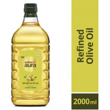 Deals, Discounts & Offers on Food and Health - Saffola Aura Refined Olive Blended Oil Plastic Bottle(2 L)
