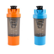 Deals, Discounts & Offers on  - HAANS Shakeit 1000 ml Shaker(Pack of 2, Blue, Orange, Plastic)