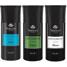 Deals and Offers on - Yardley London Gentleman Classic,Gentleman Urbane,Gentleman Royale Deodorant Spray - For Men(450 ml, Pack of 3) Deals, Discounts & Offers on - Yardley London Gentleman Classic,Gentleman Urbane,Gentleman Royale Deodorant Spray - For Men(450 ml, Pack of 3)