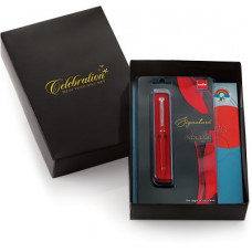 Deals, Discounts & Offers on  - Celebration 2021 Special Moments Diary Giftset with Cello Signature Indulge Ball Pen - A5 Diary Ruled 330 Pages(Red, Pack of 2)