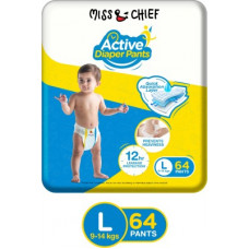 Deals, Discounts & Offers on Baby Care - Miss & Chief Active Diaper Pants - L(64 Pieces)