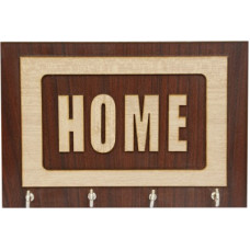 Deals, Discounts & Offers on  - Arsh Craft 5MM MDF Home Name Design with Wood Key Holder(4 Hooks)