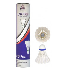 Deals, Discounts & Offers on Auto & Sports - LenWave Lw-1388 Badminton Shuttlecock (Natural Feather) - (Set of 10) Feather Shuttle - White(Medium, 77, Pack of 10)
