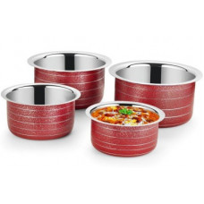 Deals, Discounts & Offers on Cookware - Ideale Stainless steel 4 Pcs Patila set Pot 8.9 L(Stainless Steel, Induction Bottom)