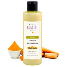 Deals, Discounts & Offers on  - Khadi Mauri Herbal Ubtan , Ayurvedic Skin Healer & Anti Pigmentation, SLES & Paraben Free - Enriched with Turmeric & Sandal, Yellow, 210 ml Face Wash(210 ml)