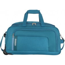 Deals and Offers on - American Tourister CAMP WHEEL DUFFLE 57cm - TEAL Duffel Strolley Bag(Blue) Deals, Discounts & Offers on - American Tourister CAMP WHEEL DUFFLE 57cm - TEAL Duffel Strolley Bag(Blue)