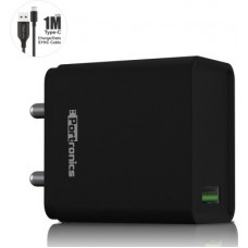 Deals and Offers on Mobile Accessories - Portronics adapto one , POR 1103 18 W 3 A Mobile Charger with Detachable Cable(Black, Cable Included) Deals, Discounts & Offers on Mobile Accessories - Portronics adapto one , POR 1103 18 W 3 A Mobile Charger with Detachable Cable(Black, Cable Included)