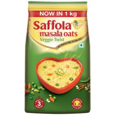 Deals, Discounts & Offers on Food and Health - Saffola Veggie Twist Masala Oats(1 kg, Pouch)