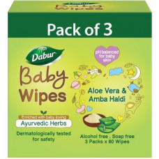 Deals, Discounts & Offers on Baby Care - Dabur Baby Wipes with Moisture Lock Cap |Contains Aloevera| No Parabens & Phthalates(240 Wipes)