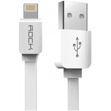 Deals, Discounts & Offers on Mobile Accessories - Rock RB056315 1 m Lightning Cable(Compatible with iPHONE, White)