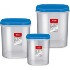 Deals, Discounts & Offers on Kitchen Containers - MILTON - 2000 ml, 3000 ml, 4000 ml Plastic Grocery Container(Pack of 3, White)