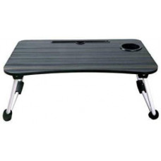 Deals, Discounts & Offers on Vegetables & Fruits - Crazy Baazar Wood Portable Laptop Table(Finish Color - Black)