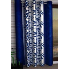 Deals, Discounts & Offers on  - AMIGOS CREATION 213 cm (7 ft) Polyester Door Curtain Single Curtain(Abstract, Navy Blue)