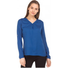 Deals, Discounts & Offers on Laptops - [Pre-Book] U.S. POLO ASSN.Casual Regular Sleeves Solid Women Blue Top