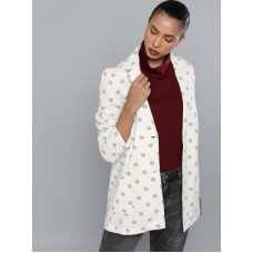 Deals, Discounts & Offers on  - [Size M] Kook N Keech MarvelPrinted Single Breasted Casual Women Full Sleeve Blazer(White)