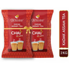 Deals, Discounts & Offers on Food and Health - [Pre-Book] Octavius Kadak Assam CTC Tea Pouch(2 kg)