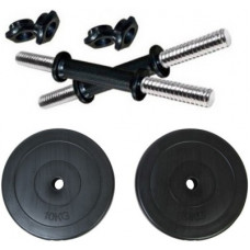 Deals, Discounts & Offers on  - [Pre-Book] RV 6KG PVC Black Dumbbell Plates With Dumbbell Rod Adjustable Dumbbell(6 kg)