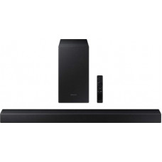 Deals, Discounts & Offers on  - SAMSUNG HW-T45E/XL With Wireless Subwoofer 200 W Bluetooth Soundbar(Black, 2.1 Channel)