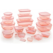 Deals, Discounts & Offers on Kitchen Containers - [Pre-Book] MASTER COOK - 21165 ml Polypropylene Grocery Container(Pack of 17, Pink)