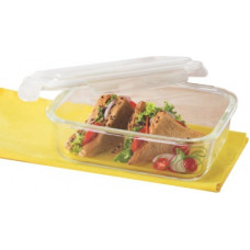 Deals, Discounts & Offers on Kitchen Containers - [Pre Book] BOROSIL Microwavable Klip - N - Store - 640 ml Glass Grocery Container(Clear)