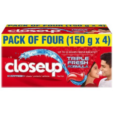 Deals, Discounts & Offers on  - [Pre Book] Closeup Everfresh+ Anti-Germ Gel Toothpaste Red Hot Toothpaste(600 g, Pack of 4)