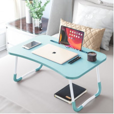 Deals, Discounts & Offers on Vegetables & Fruits - [Pre Book] Furn Master Wood Portable Laptop Table(Finish Color - Blue, Pre Assembled)