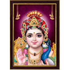 Deals, Discounts & Offers on  - SAF Lord Murugan Swamy Kartikey Sparkle Coated Digital Reprint 13.25 inch x 9.25 inch Painting