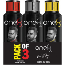 Deals, Discounts & Offers on  - one8 by Virat Kohli Intense + Pure + Active Perfume Body Spray Set-Men Perfume Body Spray - For Men(600 ml, Pack of 3)