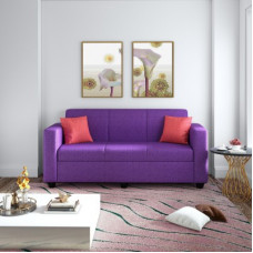 Deals and Offers on Furniture - Flipkart Perfect Homes Burano Fabric 3 Seater Sofa(Finish Color - Purple, DIY(Do-It-Yourself)) Deals, Discounts & Offers on Furniture - Flipkart Perfect Homes Burano Fabric 3 Seater Sofa(Finish Color - Purple, DIY(Do-It-Yourself))