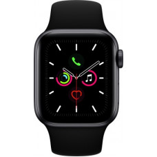 Deals, Discounts & Offers on  - APPLE Watch Series 5 GPS + Cellular 40 mm Space Grey Aluminium Case with Black Sport Band(Black Strap, Regular)