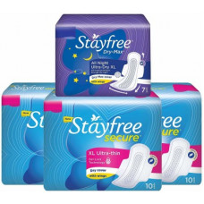 Deals, Discounts & Offers on  - STAYFREE Secure Ultra Thin XL Wings Sanitary Pad(Pack of 37)