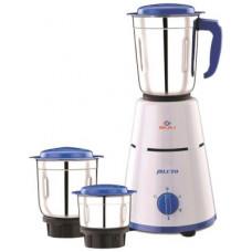 Deals, Discounts & Offers on Personal Care Appliances - BAJAJ 3 Jar Pluto 500 W Mixer Grinder (3 Jars, White, Blue)