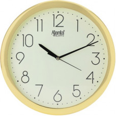 Deals, Discounts & Offers on  - AJANTA Analog 26.5 cm X 26.5 cm Wall Clock(Gold, With Glass)