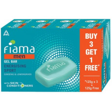 Deals, Discounts & Offers on  - Fiama Men Men Gel Bar Energising Sport(4 x 125 g)