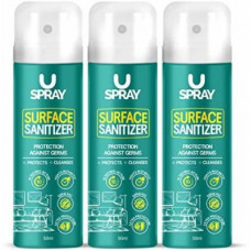 Deals, Discounts & Offers on  - Uspray Surface Sanitizer (Pack of 3) Velvet Flowers Spray Toilet Cleaner(3 x 50 ml)