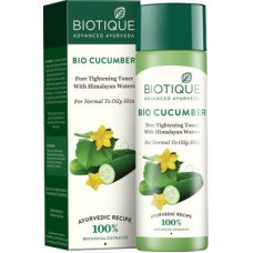Deals, Discounts & Offers on  - BIOTIQUE Bio Cucumber Pore Tightening Toner Men & Women(120 ml)