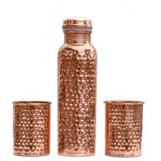 Deals, Discounts & Offers on  - Signoraware Hammered Copper With two 1550ml 1550 ml Bottle(Pack of 3, Copper, Copper)