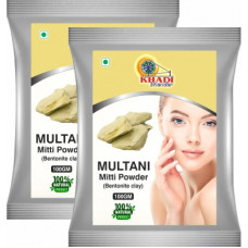 Deals, Discounts & Offers on  - KHADI BHANDAR Multani Mitti Powder (Bentonite Clay) (Pack of 2)(200 g)