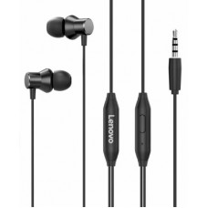 Deals, Discounts & Offers on Headphones - Lenovo HF130 Wired Headset(Black, In the Ear)