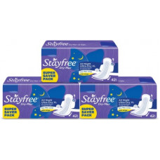 Deals and Offers on - STAYFREE Drymax All Night Sanitary Pad(Pack of 126) Deals, Discounts & Offers on - STAYFREE Drymax All Night Sanitary Pad(Pack of 126)