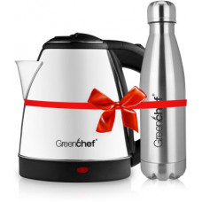Deals and Offers on Personal Care Appliances - Greenchef Kettle1.5 Electric Kettle(1.5 L, Silver) Deals, Discounts & Offers on Personal Care Appliances - Greenchef Kettle1.5 Electric Kettle(1.5 L, Silver)