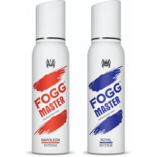 Deals, Discounts & Offers on  - FOGG Master Intense (Napoleon + Royal) 240ml Body Spray - For Men(240 ml, Pack of 2)