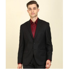 Deals, Discounts & Offers on  - [Size 40] RaymondSolid Single Breasted Formal Men Full Sleeve Blazer(Black)