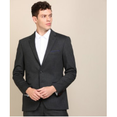 Deals, Discounts & Offers on  - [Size 40] RaymondSelf Design Single Breasted Formal Men Full Sleeve Blazer(Grey)