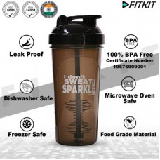 Deals and Offers on - FITKIT Classic Bottle 700 ml Shaker(Pack of 1, Brown, Plastic) Deals, Discounts & Offers on - FITKIT Classic Bottle 700 ml Shaker(Pack of 1, Brown, Plastic)