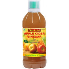 Deals, Discounts & Offers on Food and Health - NutrActive 100% Natural Apple Cider Vinegar With Mother of Vinegar Vinegar(500 ml, Pack of 3)