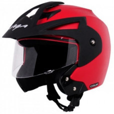 Deals, Discounts & Offers on  - VEGA Crux Matt Finish Motorbike Helmet(Red)