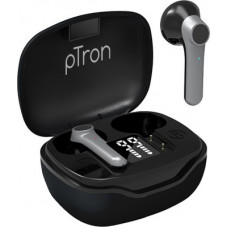 Deals, Discounts & Offers on Headphones - PTron Basspods 281 In-Ear True Wireless Bluetooth 5.1 Headphones with Deep Bass, Touch Control, IPX4 Sweat/Water-Resistant, Stereo Calling & Passive Noise Canceling Earbuds (Black/Grey) Bluetooth Headset(Black, Grey, True Wireless)