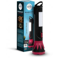 Deals, Discounts & Offers on  - WIPRO 3W Radiant Dual Light LED Torch Torch Emergency Light(Black, Pink)